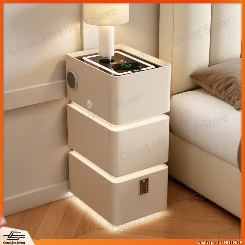 Ultra Narrow Floating Nightsta - Floating Nightstand With Led Light ulasan dan harga