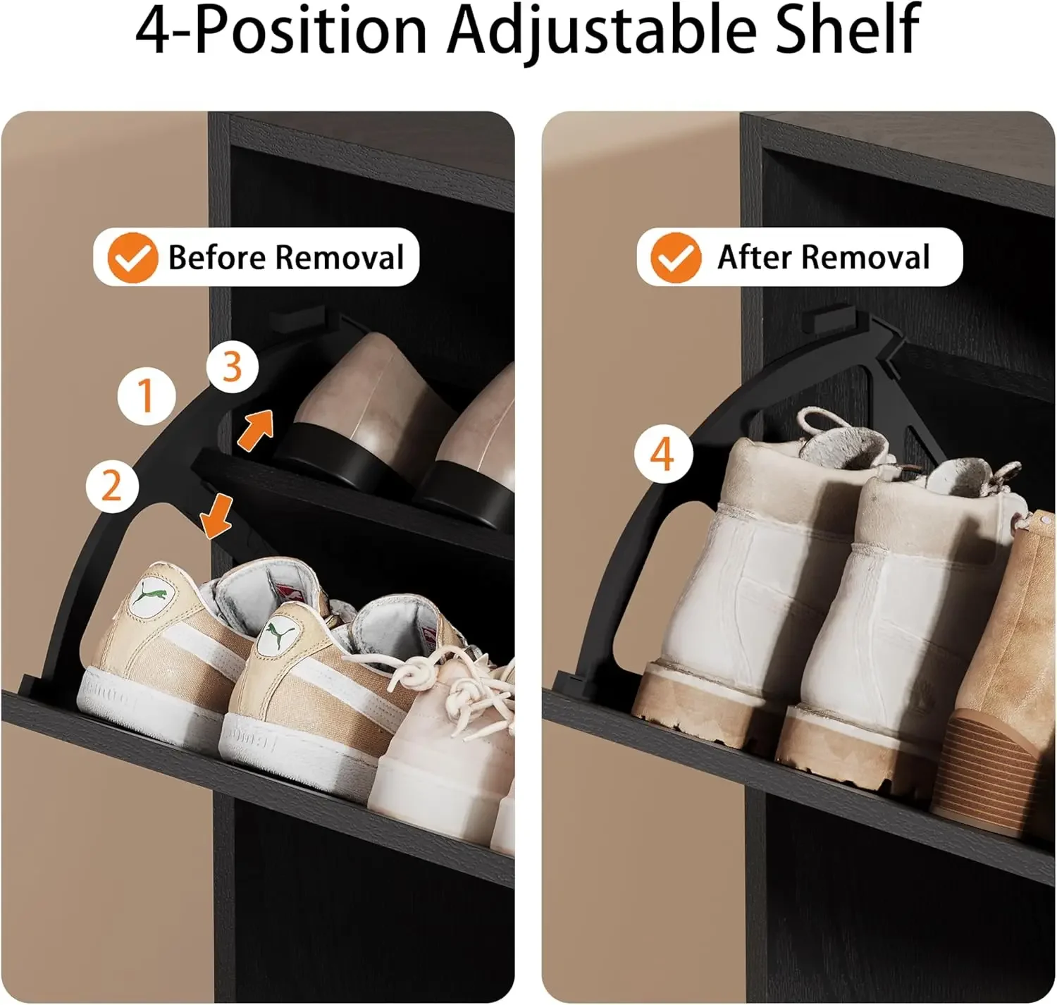 Shoe Storage Cabinet, Wood Sho - Shoe Rack Cabinet Narrow Entryway ulasan dan harga
