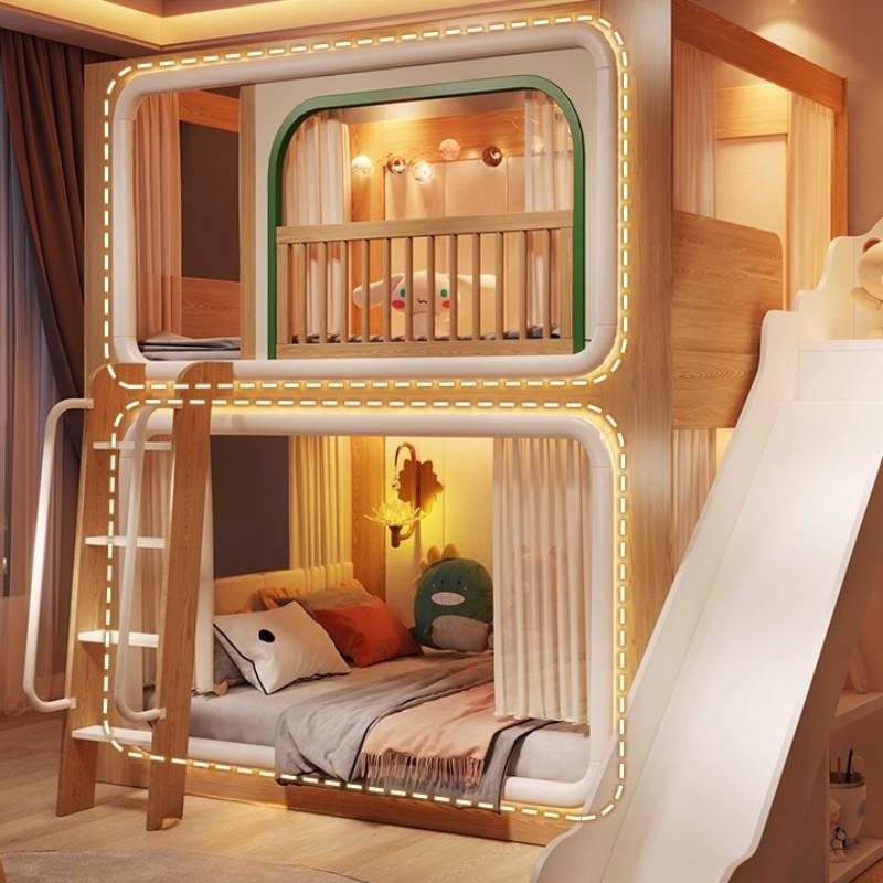 Loft Double Decker Kids Beds W - Bunk Bed With Stairs And Slide ulasan dan harga