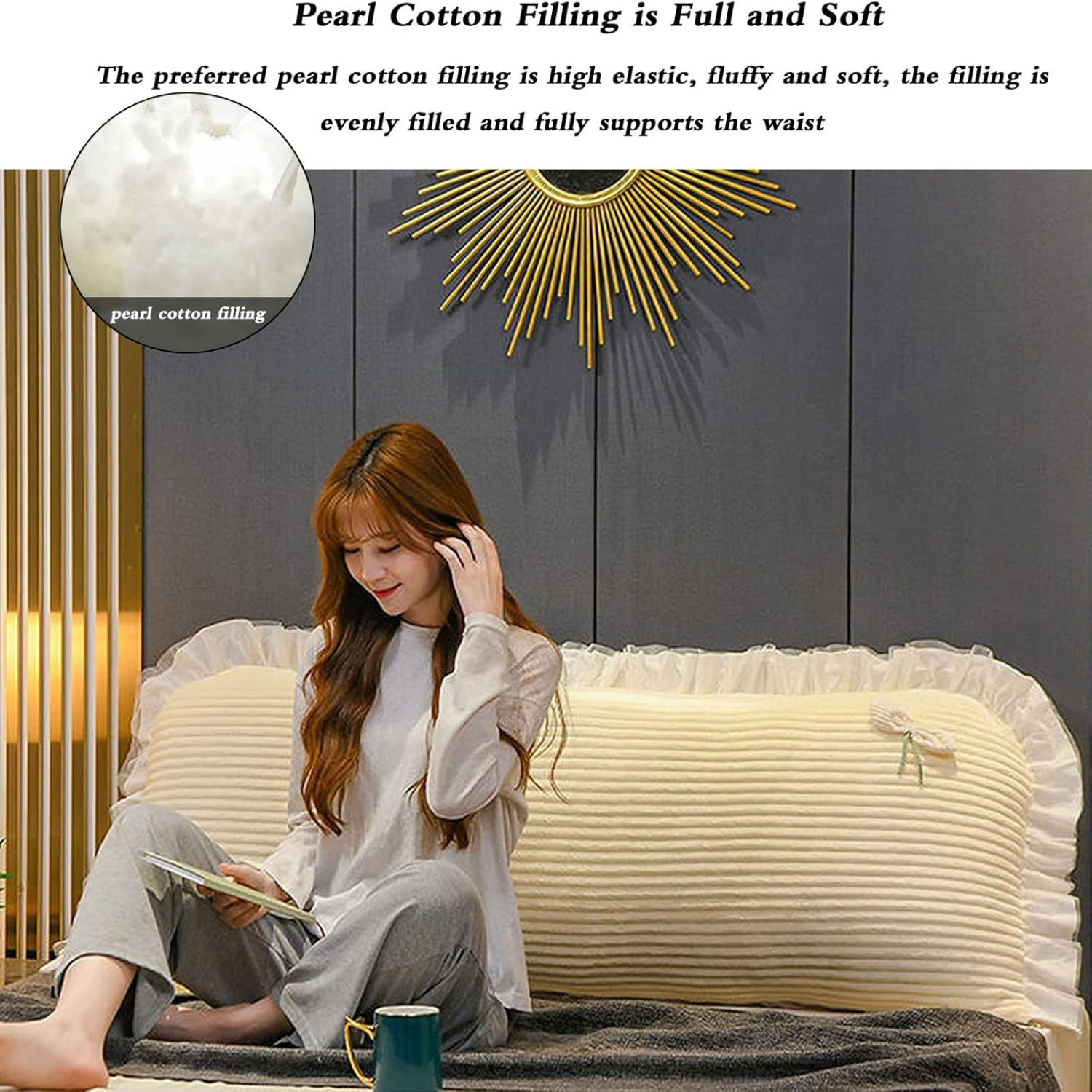 90/120/150CM Tatami Pillow Hea - Headboard Cushion Backrest Tatami ulasan dan harga
